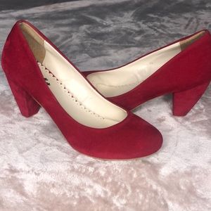 Red Suede Heels